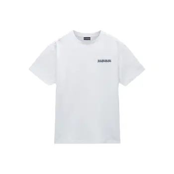 Men’s Short Sleeve T-Shirt Napapijri S-Linth Ss White