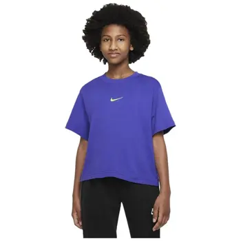 Child's Short Sleeve T-Shirt Nike Sportswear Blue