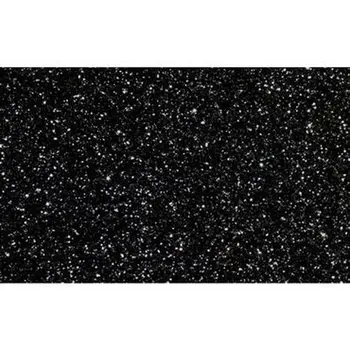 Eva Rubber Fama Glitter Black 50 x 70 cm (10 Pieces)