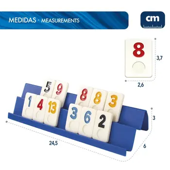 Board game CB Games Rummi 24,5 x 3 x 6 cm (112 Pieces) (6 Units)