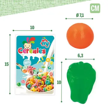 Shopping cart Colorbaby My Home Toy 12 Pieces 15 x 10 x 6 cm 8 Units