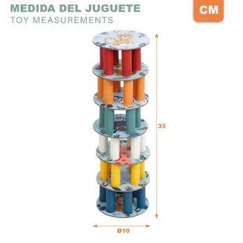 Construction set Woomax 36 Pieces (6 Units)