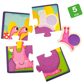 Child's Puzzle Lisciani Giochi 16 x 1 x 16 cm animals 16 Pieces (6 Units)