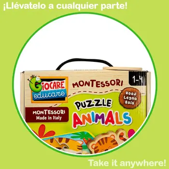 Child's Puzzle Lisciani Giochi 16 x 1 x 16 cm animals 16 Pieces (6 Units)