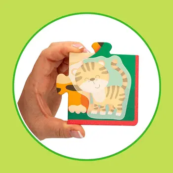 Child's Puzzle Lisciani Giochi 16 x 1 x 16 cm animals 16 Pieces (6 Units)