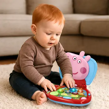 Toy computer Peppa Pig English 20 x 17 x 14 cm Multicolour (4 Units)