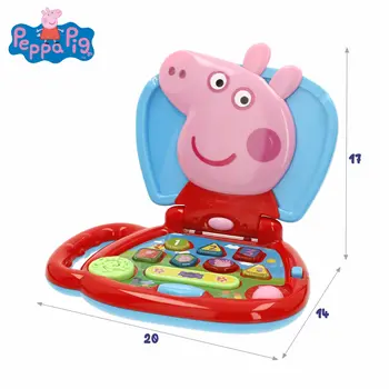 Toy computer Peppa Pig English 20 x 17 x 14 cm Multicolour (4 Units)