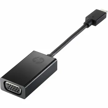 USB-C to VGA Adapter HP Adaptador de monitor USB-C a VGA de Black
