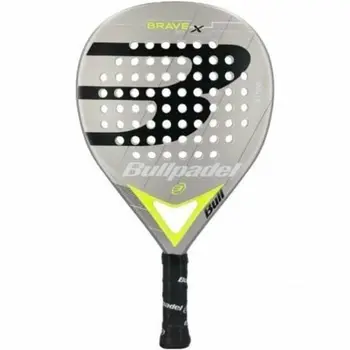 Padel Racket Bullpadel Brave 3.0 2021 Yellow Grey Fibreglass