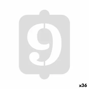 Cake stencil Algon Number 9 36 Units