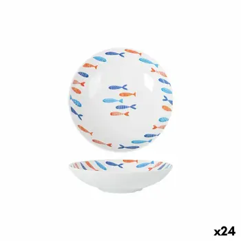 Deep Plate La Mediterránea Fish 21 x 5,3 cm (24 Units)