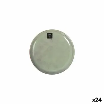 Flat Plate La Mediterránea Macarella green Ø 16 cm (24 Units)