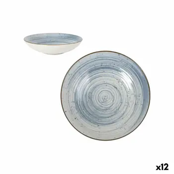 Deep Plate La Mediterránea Swirl Ø 21 cm (12 Units)