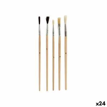 Paintbrushes Pincello AR1607028 Brown Grey Wood Metal (24 Units)