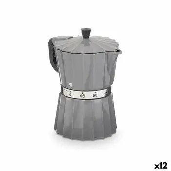 Kitchen Timer Kinvara KT3081(ST) 9 x 10,5 x 6,5 cm (12 Units)