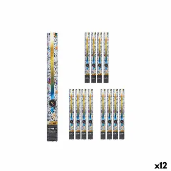 Confetti cannon NAVI-AR-482 Multicolour Paper Cardboard Plastic 5 x 78,5 x 5 cm (12 Units)