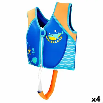 Lifejacket AquaSport 30 x 31 x 10 cm Blue (4 Units)