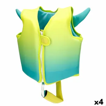 Lifejacket AquaSport 30 x 30 x 10 cm Yellow (4 Units)