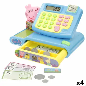 Toy Cash Register Peppa Pig 19 x 15 x 13 cm (4 Units)