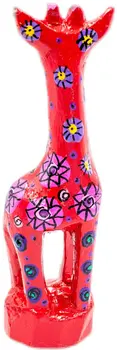 Handmade & Painted Wood Giraffe