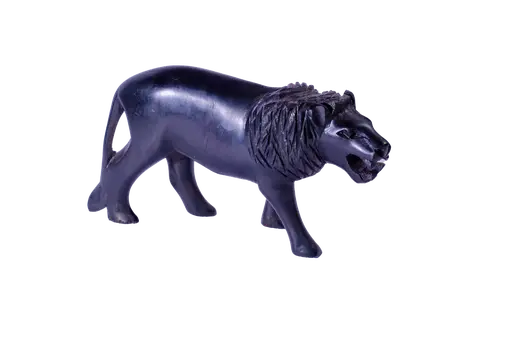 Wooden Lion - Black