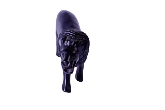 Wooden Lion - Black
