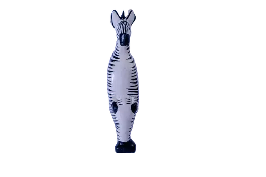 Wooden Sitting Zebra