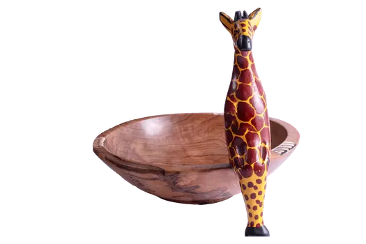 Wooden Sitting Giraffe
