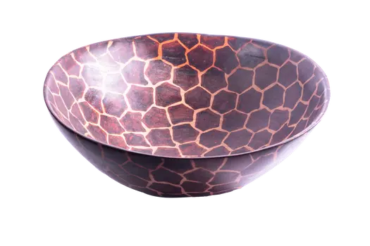 Wooden Giraffe Pattern Themed Bowl