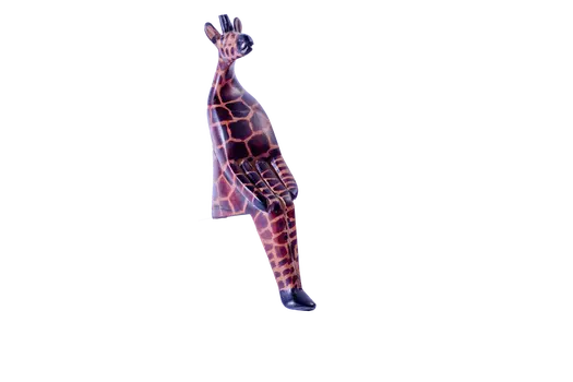 Wooden Sitting Giraffe