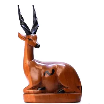 Handmade Sitting Gazelle Figurine