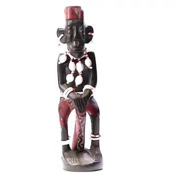 Handmade Wooden African Drummer Figurine