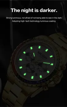 MEGIR Men Watches Brand Luxury Military Wristwatch Waterproof Steel Strap Quartz Chronograph Date Clock Male Relogio Masculino