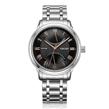 NAKZEN Brand Luxury Chronograph Mens Watch Casual Fashion Men Quartz Watches Male Business Simple Wristwatch Relogio Masculino