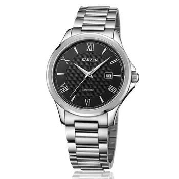 NAKZEN Men Business Quartz Watch Man Luxury Brand Stainless Steel Wrist Watch Male Fashion Simple Clock Relogio Masculino