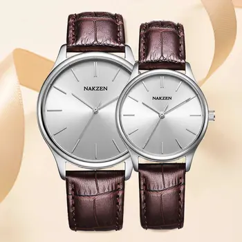 NAKZEN Fashion Lovers Watches Women Stainless Steel Ultra Thin Watches Classic Quartz Watches Luxury Clock Relogio Masculino