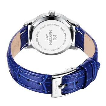 Nakzen Heren Horloges Topmerk Luxe Quartz Horloge Mannen Kalender 316l Rvs Auto Datum Fashion Lederen Mannen Waterdicht Reloj Ho