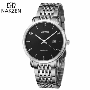 NAKZEN Luxury Brand Men's Quartz Watches Man Waterproof Sapphire Watches Male Business Classic Watch Clock relogio masculino