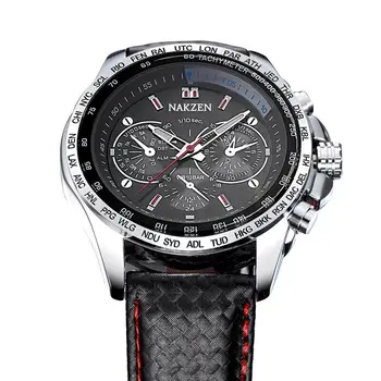 NAKZEN Brand Luxury Men Quartz Watches Man Sport Casual Wrist Watch Luminous Waterproof Watch Male Clock Relogio Masculino
