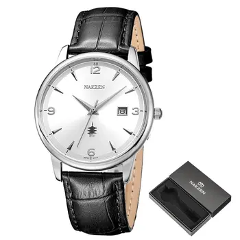 Men Watches Ontwerp Luxe Mannen Quartz Horloge Rvs Gmt Horloge Top Merk Echt leer Waterproof Dress Watch Horloges Reloj Homber
