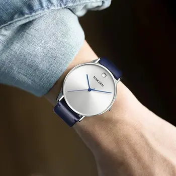 NAKZEN 2020 New Men's Watches Top Brand Luxury Quartz Watch Men Leather Waterproof Cool Watch Man Clocks Relogio Masculino