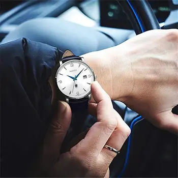 NAKZEN New Fashion Mens Watches Stainless Steel Top Brand Date Clock Waterproof Luxury Sports Quartz Watch Men Relogio Masculino