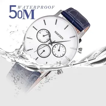NAKZEN Men Fashion Sport Quartz Simple Clock Business Mens Watches Top Brand Luxury Waterproof Wrist Watch Relogio Masculino
