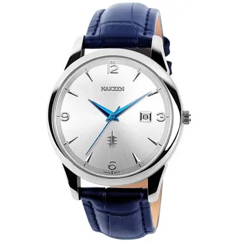 NAKZEN New Fashion Mens Watches Stainless Steel Top Brand Date Clock Waterproof Luxury Sports Quartz Watch Men Relogio Masculino