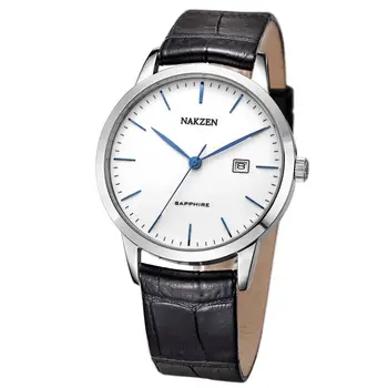 NAKZEN Top Brand Mens Quartz watch Waterproof Luminous Sapphire Crystal Mirror Classic Watches Male Electronic Wristwatch Clock