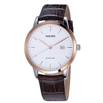 NAKZEN Top Brand Mens Quartz watch Waterproof Luminous Sapphire Crystal Mirror Classic Watches Male Electronic Wristwatch Clock