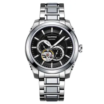 NAKZEN Men Automatic Watch Miyota 82S7 Sapphire Luxury Mechanical Wristwatch Stainless Steel Waterproof Watch Clock relogio masc