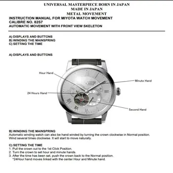 NAKZEN Men Automatic Watch Miyota 82S7 Sapphire Luxury Mechanical Wristwatch Stainless Steel Waterproof Watch Clock relogio masc