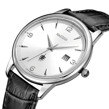 Men Watches Ontwerp Luxe Mannen Quartz Horloge Rvs Gmt Horloge Top Merk Echt leer Waterproof Dress Watch Horloges Reloj Homber