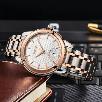 NAKZEN Men Business Mechanical Watch Men's Automatic Miyota 8215 Movt Diamond Watches Sapphire Wrist Watch Waterproof Clock